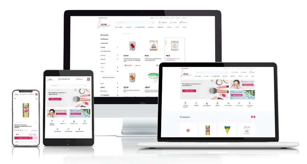 Редизайн интернет-магазина корейской косметики KoreanKiosk — экран проекта